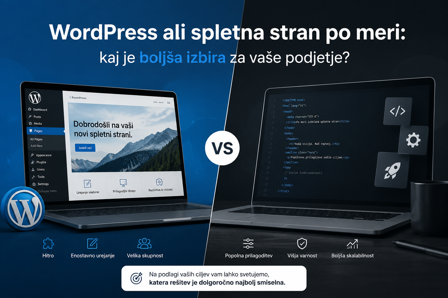 WordPress ali spletna stran po meri